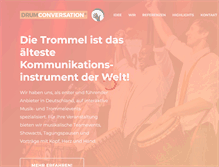 Tablet Screenshot of drum-conversation.com